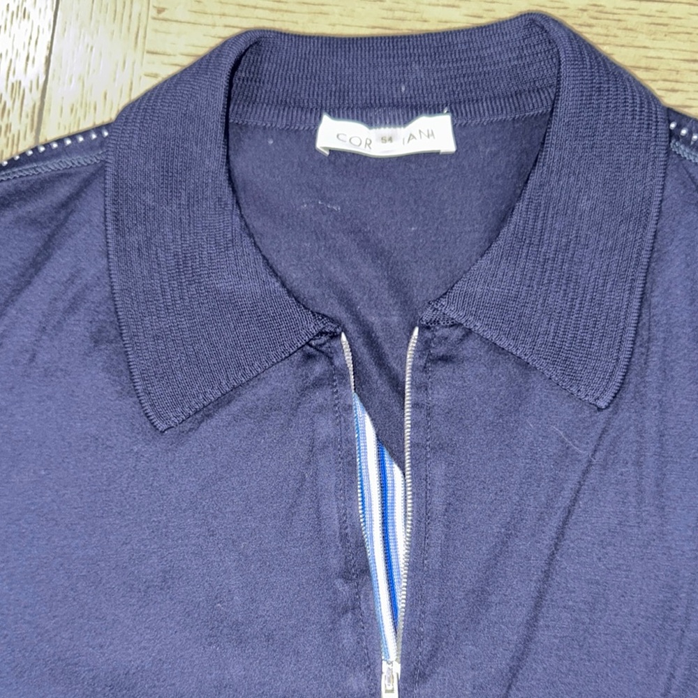 Men's Zip-Up Navy Band